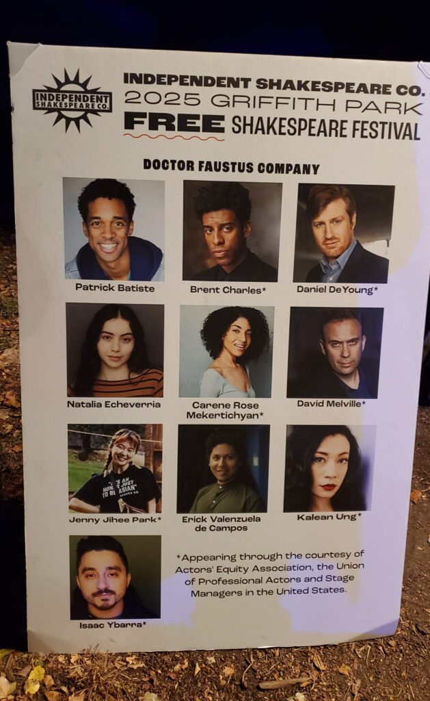 photo of cast photos for the actors in the indie shakespeare 2025 doctor faustus production